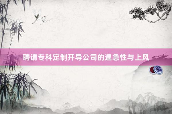 聘请专科定制开导公司的遑急性与上风