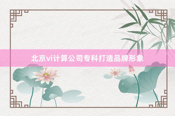 北京vi计算公司专科打造品牌形象