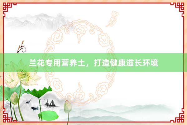 兰花专用营养土，打造健康滋长环境